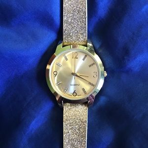 Glittery Gold Quartz Watch